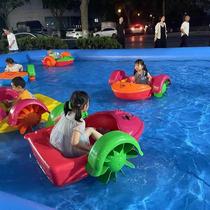 Childrens hand boat electric bumper boat water park toy large inflatable pool swimming pool manufacturer