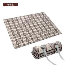 Picnic Mat Color Weave Clip Cotton Thickened Cotton Fabric Outdoor Camping Lawn Mat Portable Picnic Cloth Anti-Tide Mat Custom