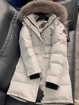 MOOSE KNUCKLES scissor down jacket mid-length hooded goose down warm fox fur collar coat