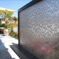Glass flowing water wall screen fish ripple water curtain wall entrance glass flowing water partition indoor water system water landscape landscaping