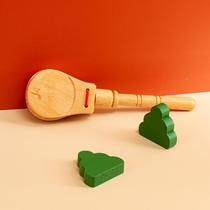 Wooden soundboard with handle Orff early education music toy childrens percussion instrument da da dance board professional jujube board