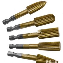 New electric grinding head 6 3mm handle hexagonal handle 5-piece special-shaped file set high-speed steel woodworking rotary file