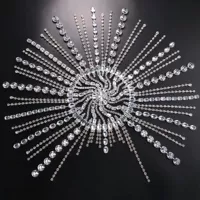 Silver+Silver Hair Chain