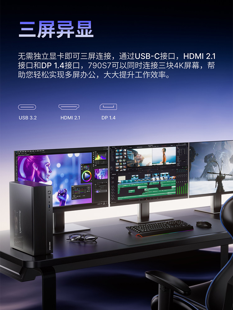 Mingfan Minisforum 129I7/795S7 Se/790S7 (12900Hk/R9-7945Hx/7940Hx) Itx Motherboard Mini Pc 7L Pc Modt Motherboard Assembled Computer