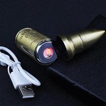 Bullet Styling Personality Creative Gift Windproof USB Charging Lighter Metal Electronic Silent Cigarette Lighter