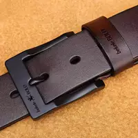 Черная пряжка-коричневая пояс