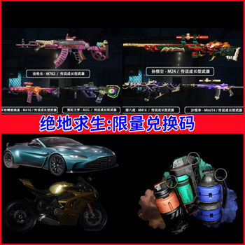 PUBG PlayerUnknown's Battlegrounds McLaren G Coin M24 Sun Wukong Ducati Color Smoke Growth Weapon Redemption Code