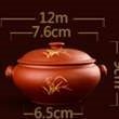Cordyceps supplement steam pot ceramic Yunnan Jianshui purple clay steam pot chicken bottom pot steamed ginseng steam pot hotel restaurant steam pot