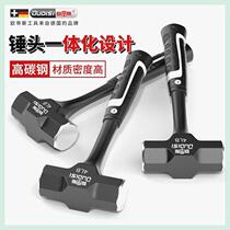 German heavy-duty octagonal hammer non-turning integrated hammer multi-functional one-piece hammer solid hammer hand hammer tool