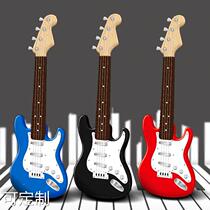 Can play childrens simulation electric guitar toy boys and girls small guitar bass music early education 4 string 6 string beginner music