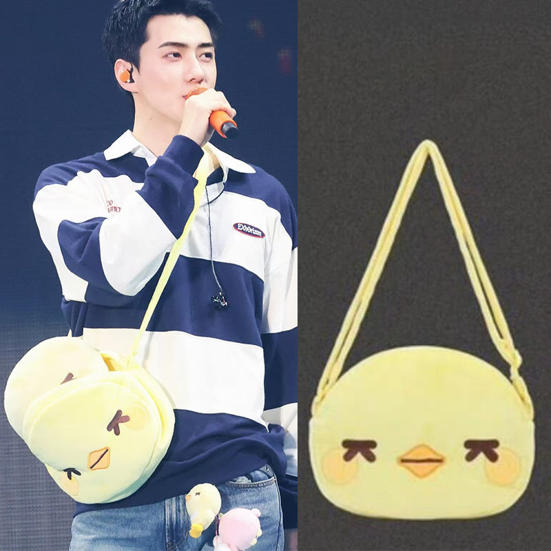 Wu Sehun's Same Style Chick Bag 2026 New Model, This Year's Trendy Beautiful and Cute Plush Toy Crossbody Bag