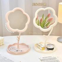 Xinjiang Tibetan flower mirror makeup mirror desktop mirror student dormitory desktop makeup mirror flower style dressing
