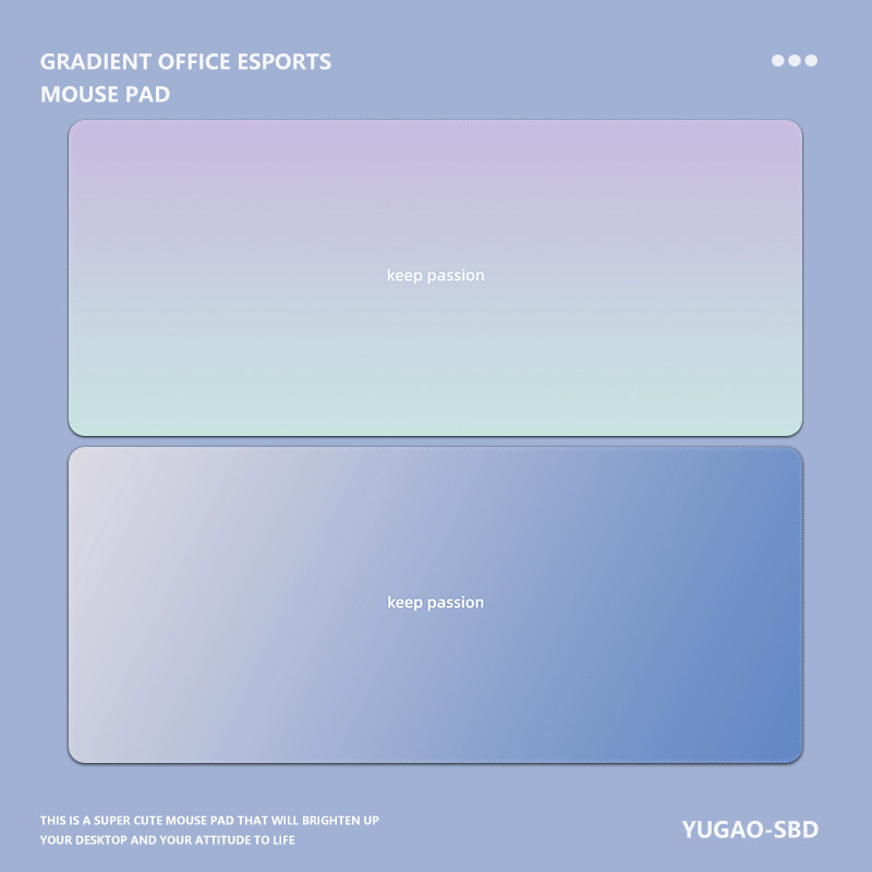 Коврик для мыши Advanced sense of gradient, для девочек большого размера, высококачественный коврик для рабочего стола, маленькая защита для запястья, нескользящий коврик для рабочего стола компьютера