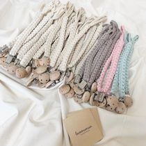 Baby Pacifier Clips Chain Handmade Crochet Newborn Anti-Drop