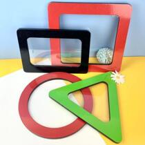 Orff childrens percussion instrument special-shaped drum triangular drum round drum transparent drum customization