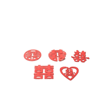 Small Delight Character Wedding House Arrangement Curtains Decoration Scene Arrangement Hand Saki Mini Wedding Fruit Tray To Put Wedding Supplies