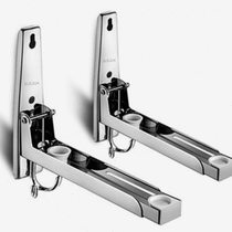 Microwave oven rack thickened wall-mounted bracket stainless steel kitchen bracket storage shelf wall-mounted rack oven