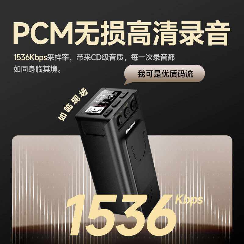 Newman Voice Recorder Professional High-Definition Noise Reduction Recording Device Portable Student Voice-To-Text Large Capacity Lawyer Tool New