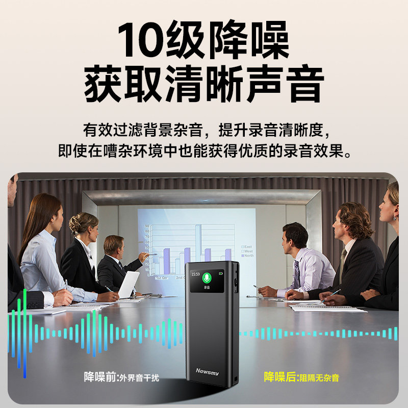 Newman G7 Voice Recorder Is a Professional High-Definition Noise-Cancelling Recording Device That Can Convert Audio to Text, with Large Capacity, a Portable Tool for Lawyers