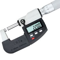 Shanggong digital display outer diameter micrometer 0-25mm high precision 0 001 micrometer caliper electronic spiral micrometer instrument