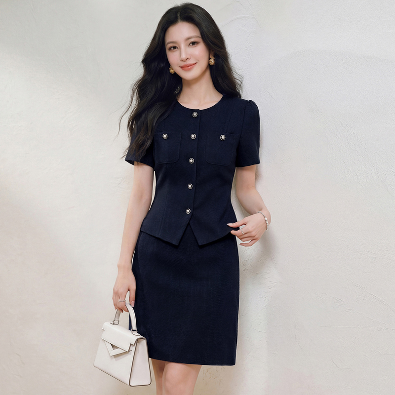 High-End Old Money Style Two-Piece Dress Set for Women, Summer 2026, Sophisticated and Elegant Workwear Dress