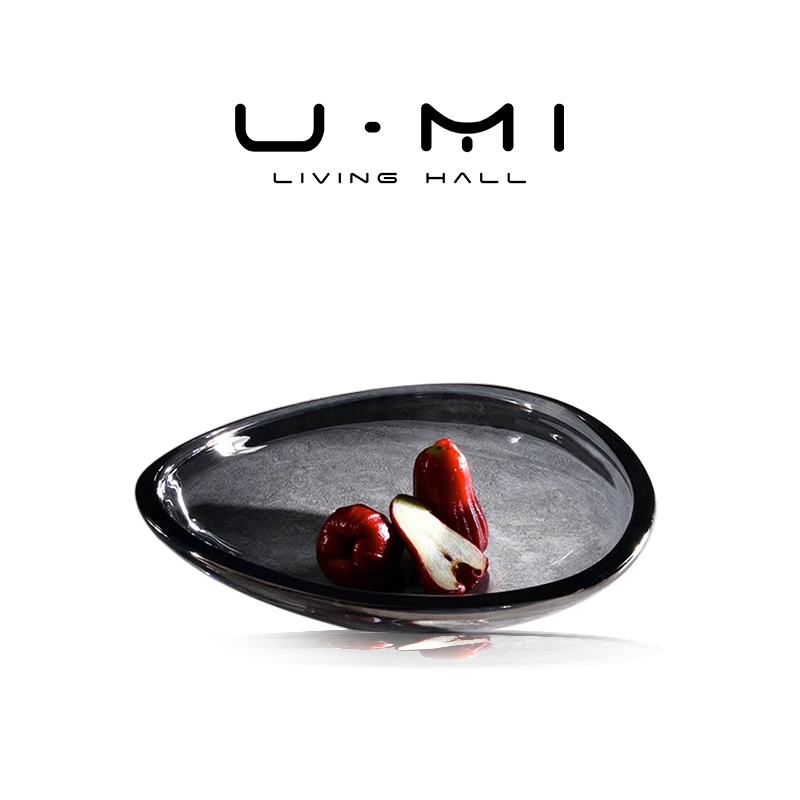 U Mi Living · Yenxi | Fruit Plate, High-End Light Luxury, Home Living Room Coffee Table, Exquisite Crystal Snack Plate U Mi Living · Yenxi | Fruit Plate, High-End Light Luxury, Home Living Room Coffee Table, Exquisite Crystal Snack Plate