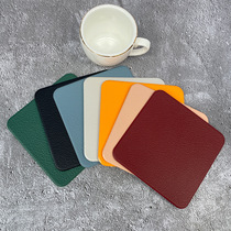 Imitation Leather Coaster Homeware Creative Square Restauran