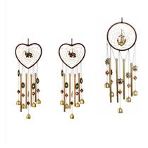Dream Catcher Metal Tube Bell Wind Chime Pendant Heart Shape Decoration Home Gift Pendant Customized