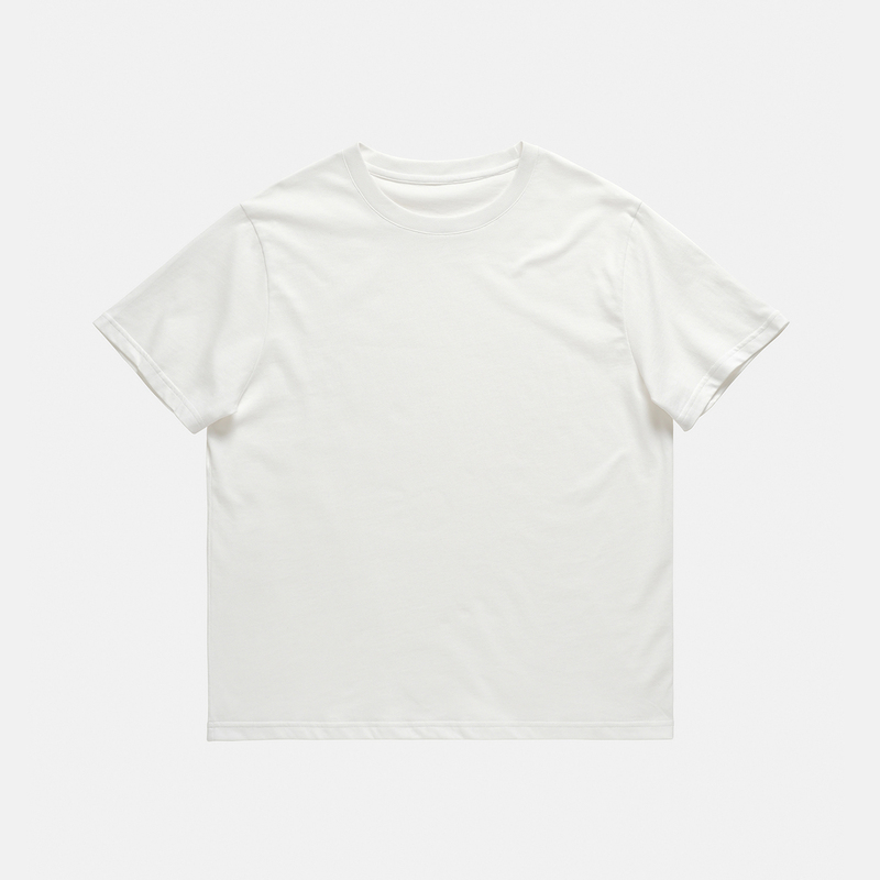 Amicus Animae Japanese Cloud Post-Processing Strong Twist Long Staple Cotton Basic Short Sleeve T-Shirt Type1