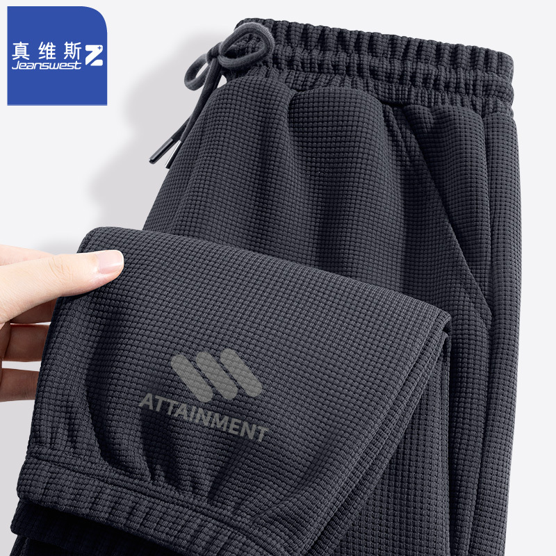 Jeanswest Z Waffle Pants for Men, Autumn 2026 New Men's Sports Loose Jogger Casual Long Pants P