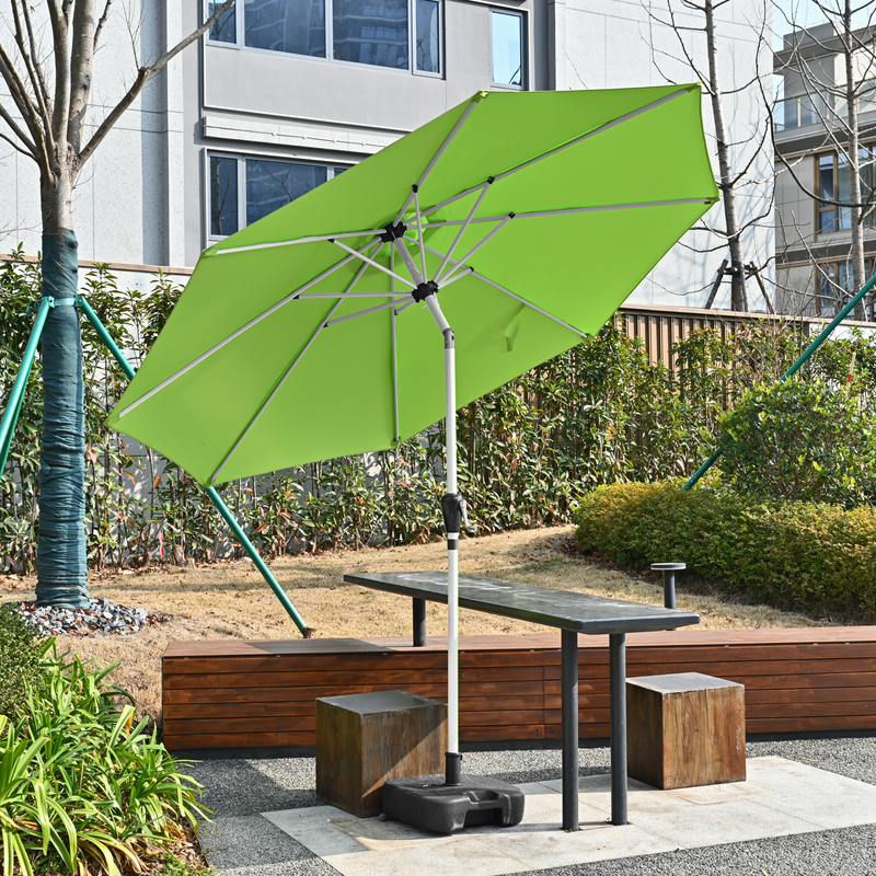 Off-White Umbrella Pole Outdoor Parasol Rain Umbrella Rainproof Courtyard Stall Umbrella Balcony Umbrella Beach Guardhouse Umbrella