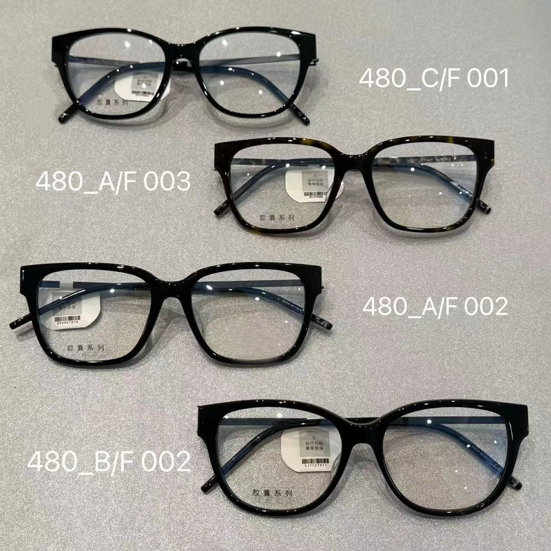 Rose Yang Shulin's Same Model Slm480 Capsule Series Black Frame Plain Eyeglass Frames Can Be Fitted with Prescription Lenses to Prevent Blue Light and Myopia Rose Yang Shulin's Same Model Slm480 Capsule Series Black Frame Plain Eyeglass Frames Can Be Fitted with Prescription Lenses to Prevent Blue Light and Myopia