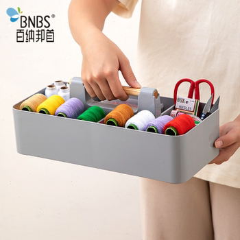 Manufacturer direct sales needle and thread storage box creative classification table storage box multi-grid desktop plastic storage debris storage