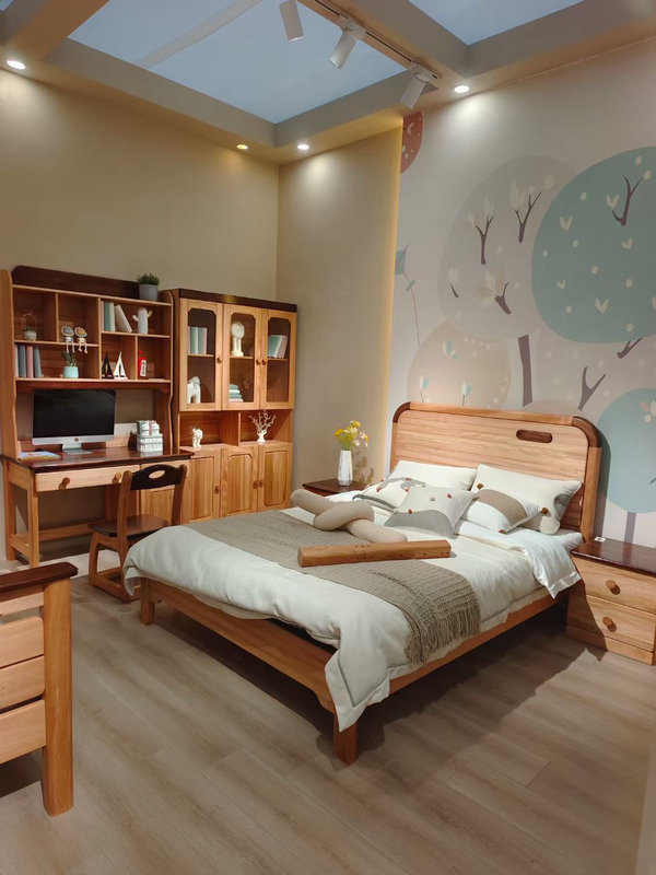 Hui's Same Factory Xinrui Zhi Red Sandalwood Full Material Without Accessories Kidsren's Bed 1.2/1.35/1.5/1.8 Complete Sizes