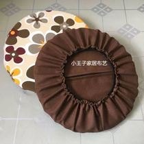 Canvas thickened high-density sponge round cushion cover bar chair stool cushion cover small round stool stone stool cushion cover
