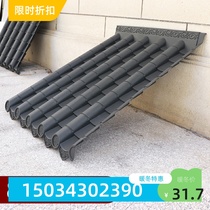 80*100cm Chinese style ancient building plastic integrated tile waterproof eaves decoration imitation small green tile antique tile awning manufacturer