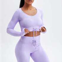 Seamless Yoga Set Workout Sportswear Women Sport Set Ribbed