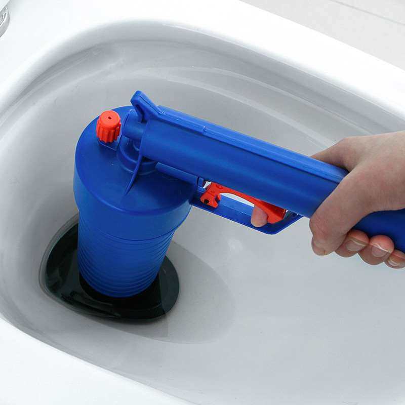 Through toilet dredge sewer pipe tool One gun pass high-pressure toilet floor drain toilet suction toilet block-Taobao