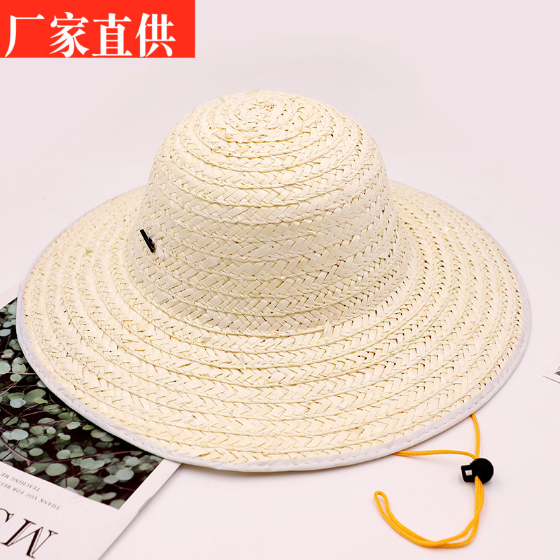 Original pole grass knitted straw hat Tian Yuan Tai peak work with peasant wheat straw straw hat woven sun protection sunscreen summer hat