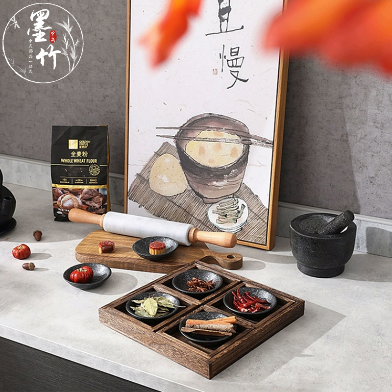 Model Room Design Furniture, New Chinese-Style Kitchen Countertops, Chinese-Style Kitchen Decorations, Cookware, Rolling Pin Set