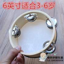 Teaching aids teacher childrens double row tambourine percussion instrument dance props rattle kindergarten with Orff early tambourine
