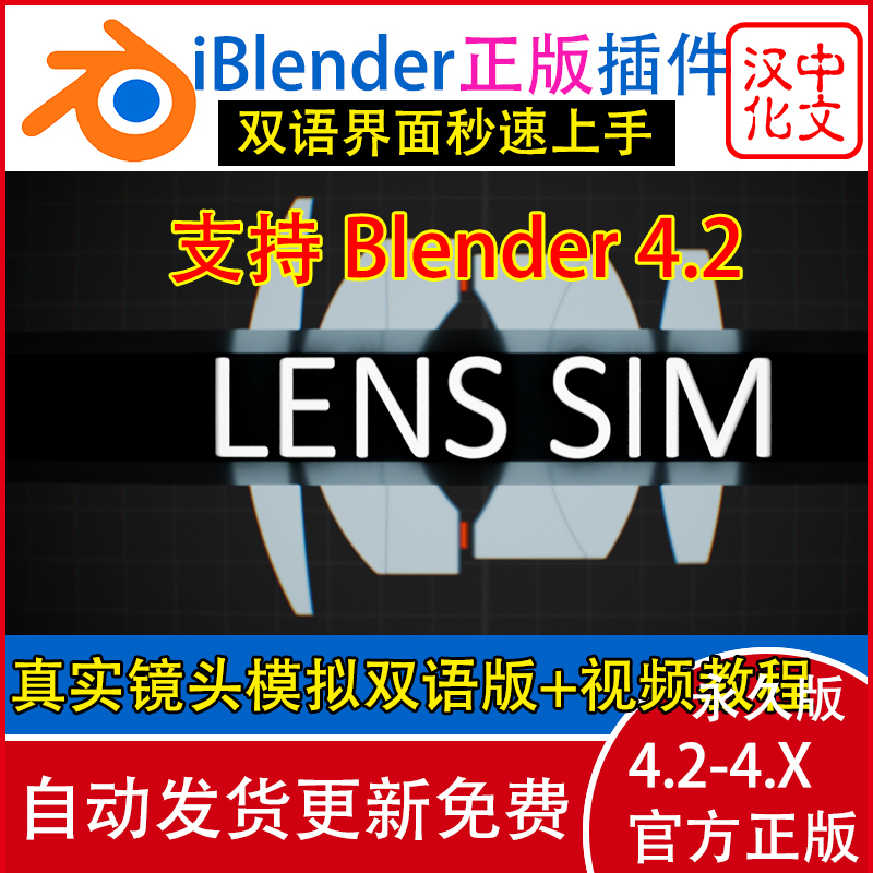 Blender Plugin Lens Sim 3.21 Simulates Real Optical Camera Lenses, Color Aberration, Halo, Distortion, and Vignetting