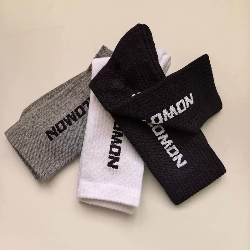 3 Pairs of Men's and Women's Mid-Length Pure Cotton Anti-Odor Sweat-Absorbent Sports Socks, Autumn and Winter Style, Towel Thickened Basketball Trendy Socks 3 Pairs of Men's and Women's Mid-Length Pure Cotton Anti-Odor Sweat-Absorbent Sports Socks, Autumn and Winter Style, Towel Thickened Basketball Trendy Socks