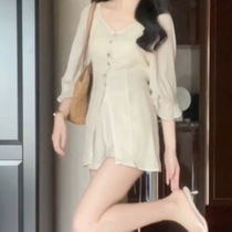 Summer womens suit fashionable lady ladylike temperament goddess style high-end fashion foreign style small fragrance style shorts two-piece set