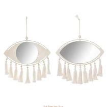 Nordic Boho for Evil Macrame Hang Mirror with Fr