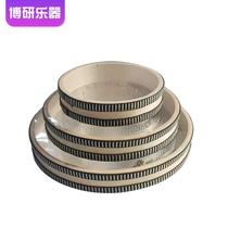 Customized Orff percussion instrument sea drum transparent drum skin wooden drum hoop 6 8 10 inch iron sand sea drum size available