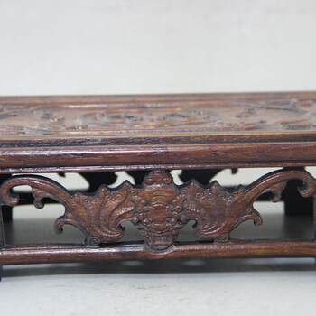 Collection of antiques, retro miscellaneous rosewood crafts, retro distressed tray decorations