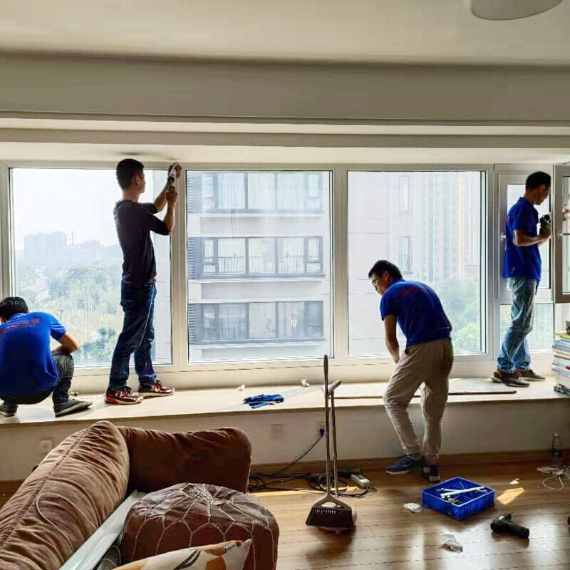 Hangzhou Soundproof Window Soundproof Glass Windows House Plastic Steel Clip Glued Soundproof Glass Windows Triple bedroom Push-pull flat open window-Taobao