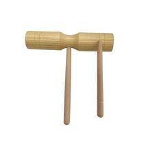 Double sound cylinder Wooden rhythm percussion instrument music teaching aids niche two-note bangzi crisp percussion cylinder customization