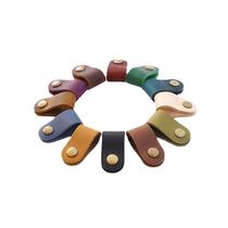First floor practical small gift leather hub headphone cable handmade buckle storage buckle winder spot customization